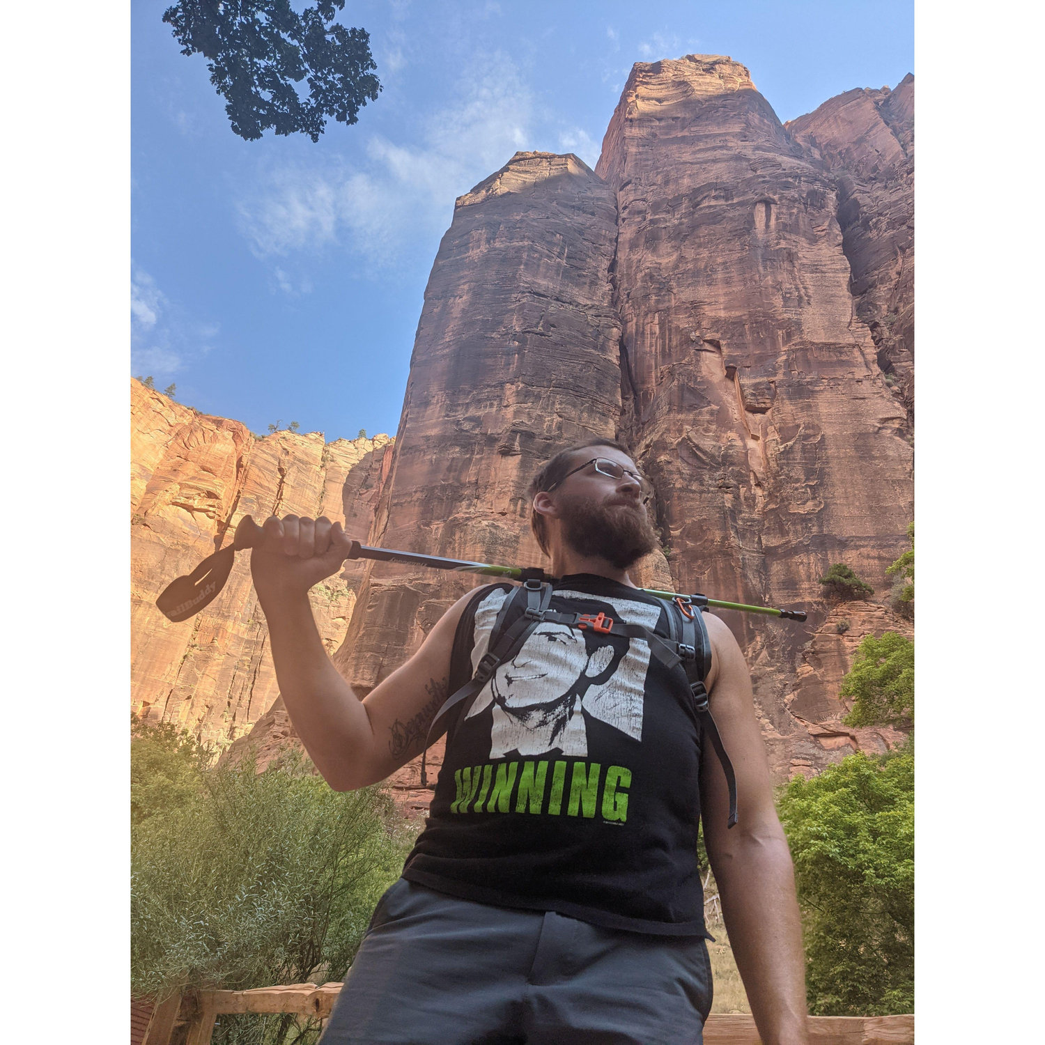 Randy, Day one of Zion National Park, July 2022