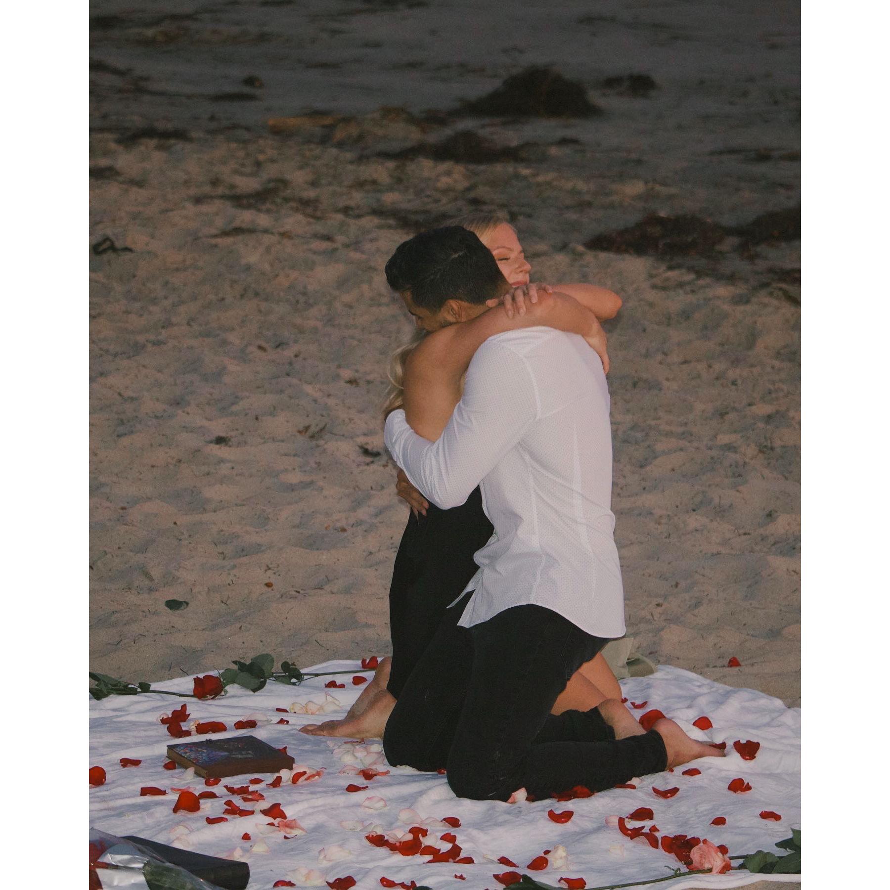 The moment leading up to Kevan proposing felt so special and right for the both of us