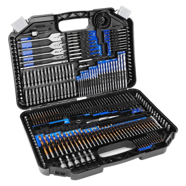 COMOWARE Drill Bit Set, 246 Pcs Drill Bit Sets for Cordless Drill, Metalworking Multipurpose Drill Bits Set, Drill Driver Bit Set for Wood, Metal, Masonry, Cement and Screwdriver Bits Set Combo Kit