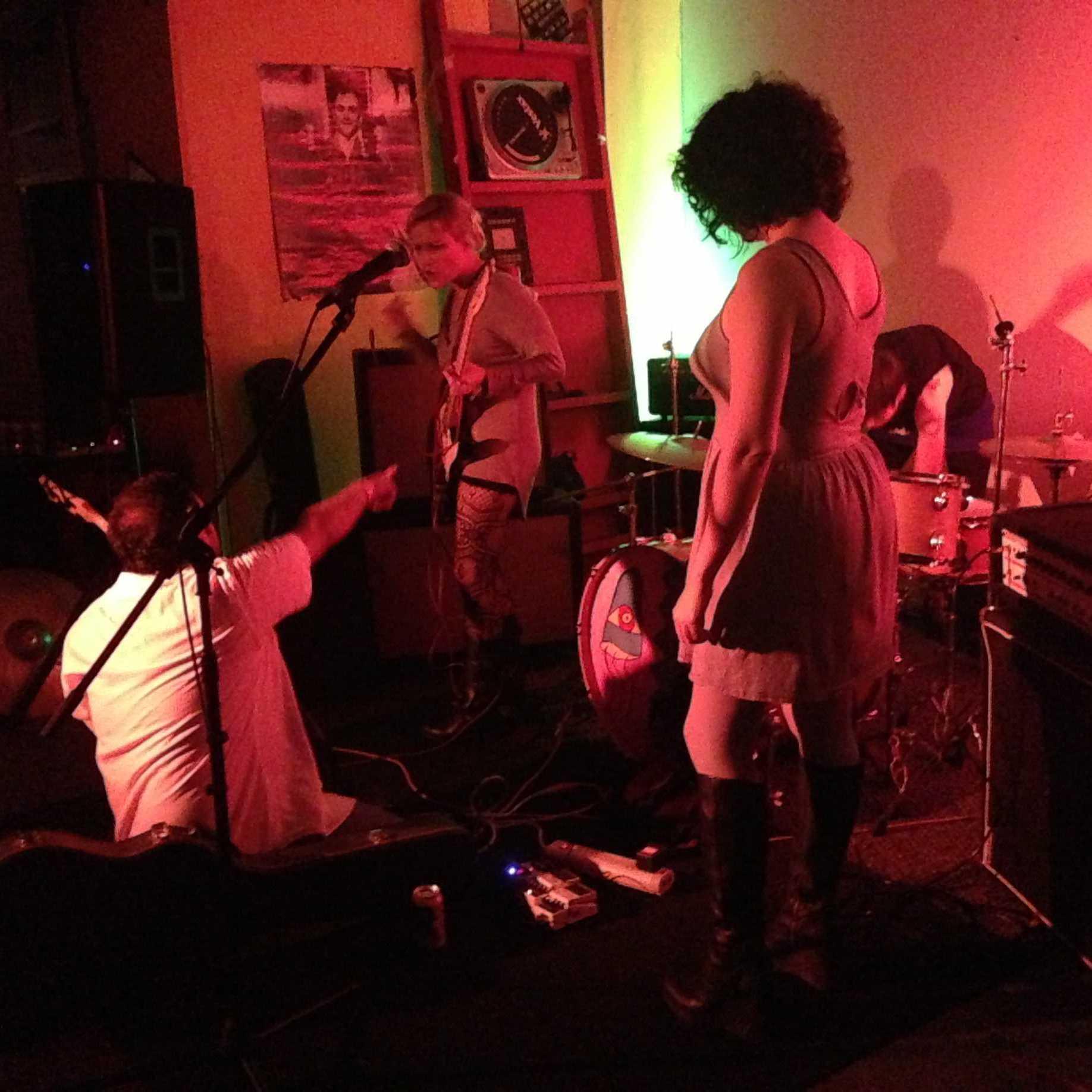 A random indie band performance we happened upon the day we met.