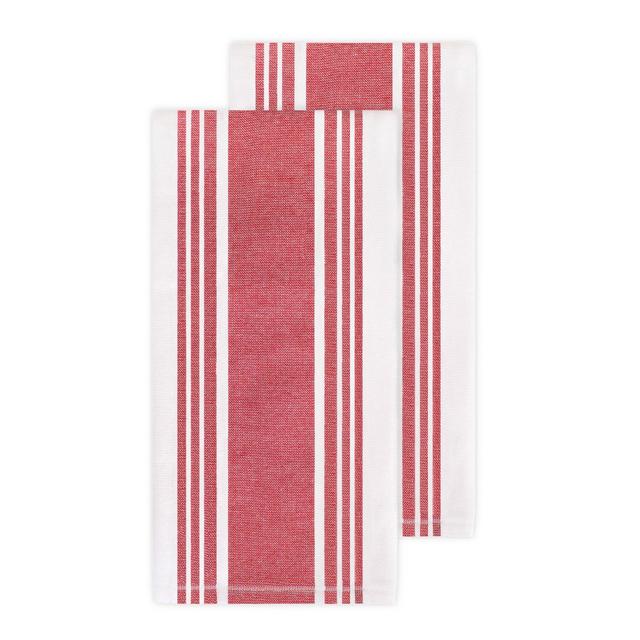 All-Clad Striped Kitchen Towels in Chili (Set of 2)