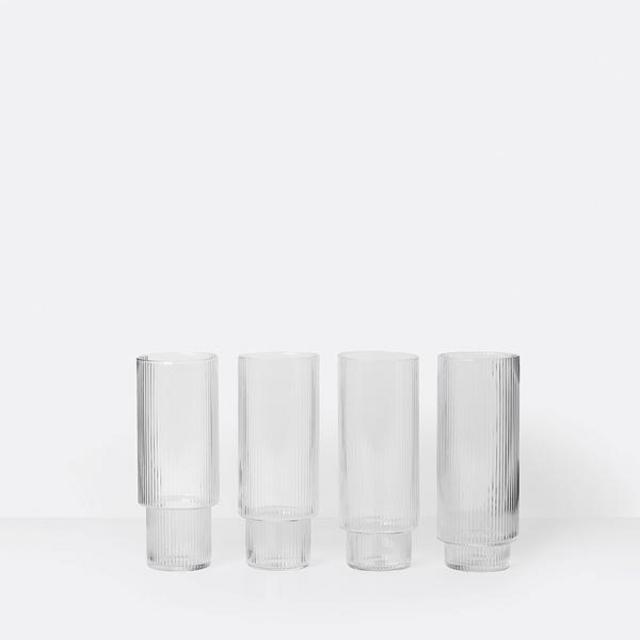 Ripple Long Drink Glass Set