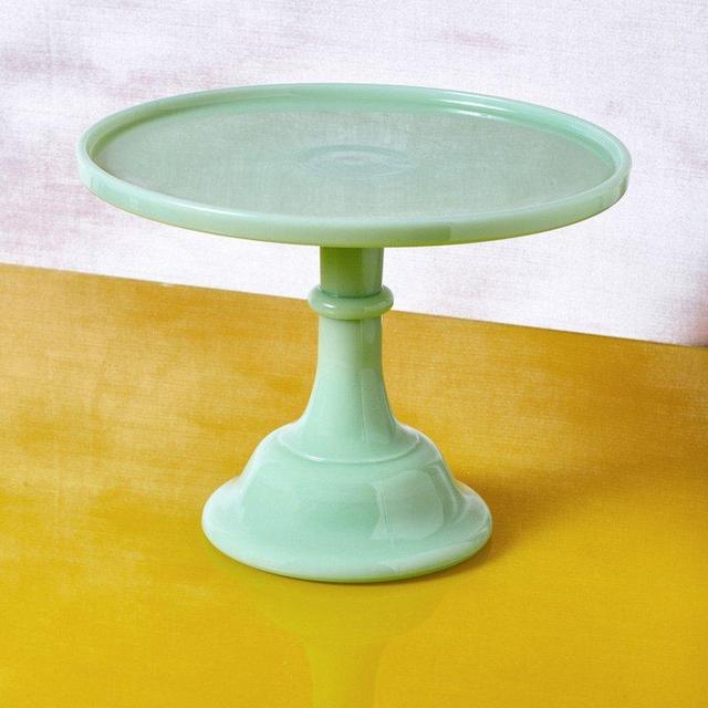 Jadeite Milk Glass Cake Stand