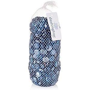 Floral Glass Marbles 12oz-Ice Blue