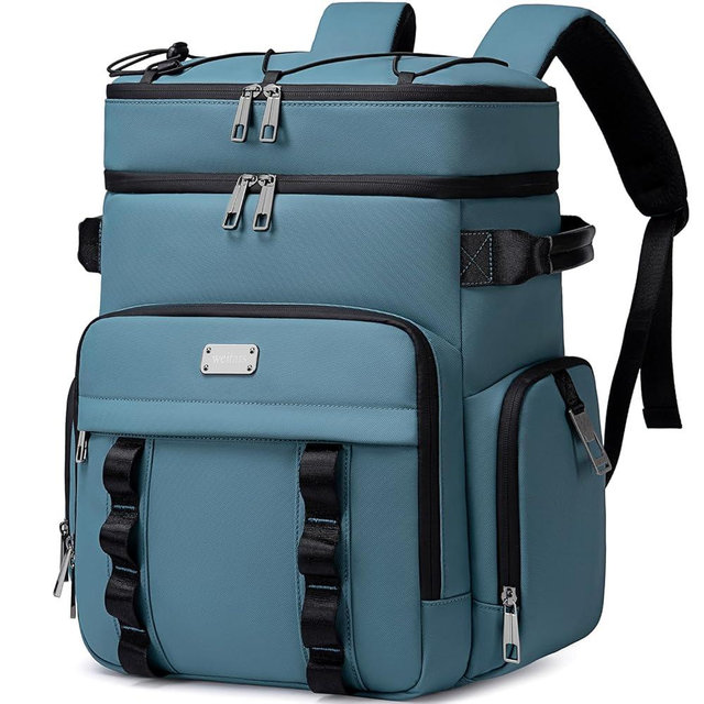 Weitars Insulated Cooler Backpack,Double Deck Waterproof Soft Cooler Bag,Backpack Coolers Leak Proof Lunch Backpack for Men Women for Travel,Camping,Picnic,Beach,Picnic,Outdoor 31L/52 Can