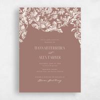Brown Wedding Invitation - Treviso Classic