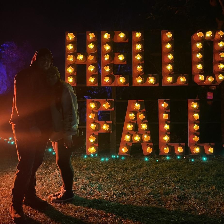 Clearly fall is our favorite season! This is us at Jack O Lantern world in Lemont. October, 2023.