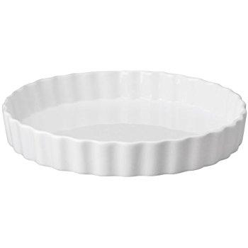 HIC Round Quiche Dish, 32 Ounce 10-Inch by 1.5-Inch, White
