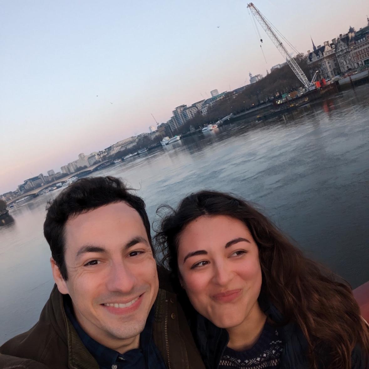 London 5am. Our first trip together.