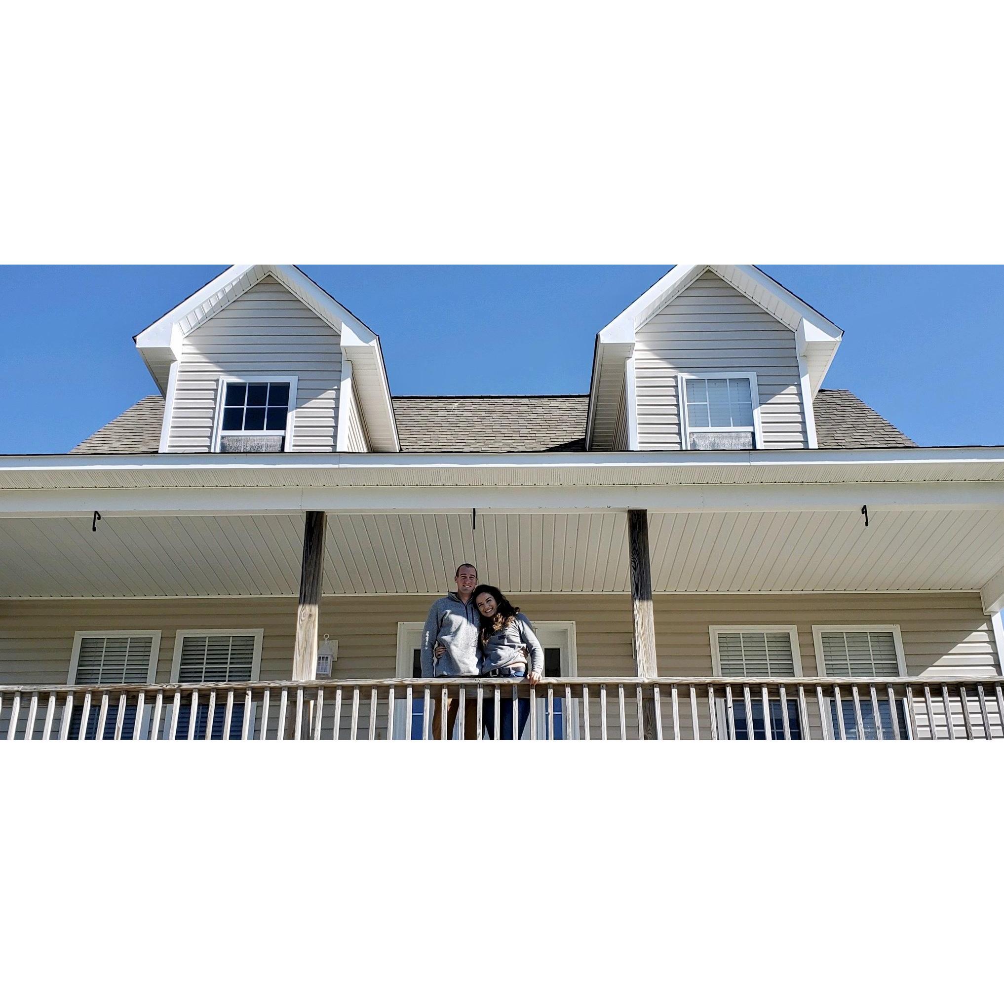 The day we bought our house!