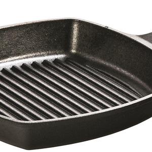 Lodge L8SGP3 Cast Iron Square Grill Pan, Pre-Seasoned, 10.5-inch