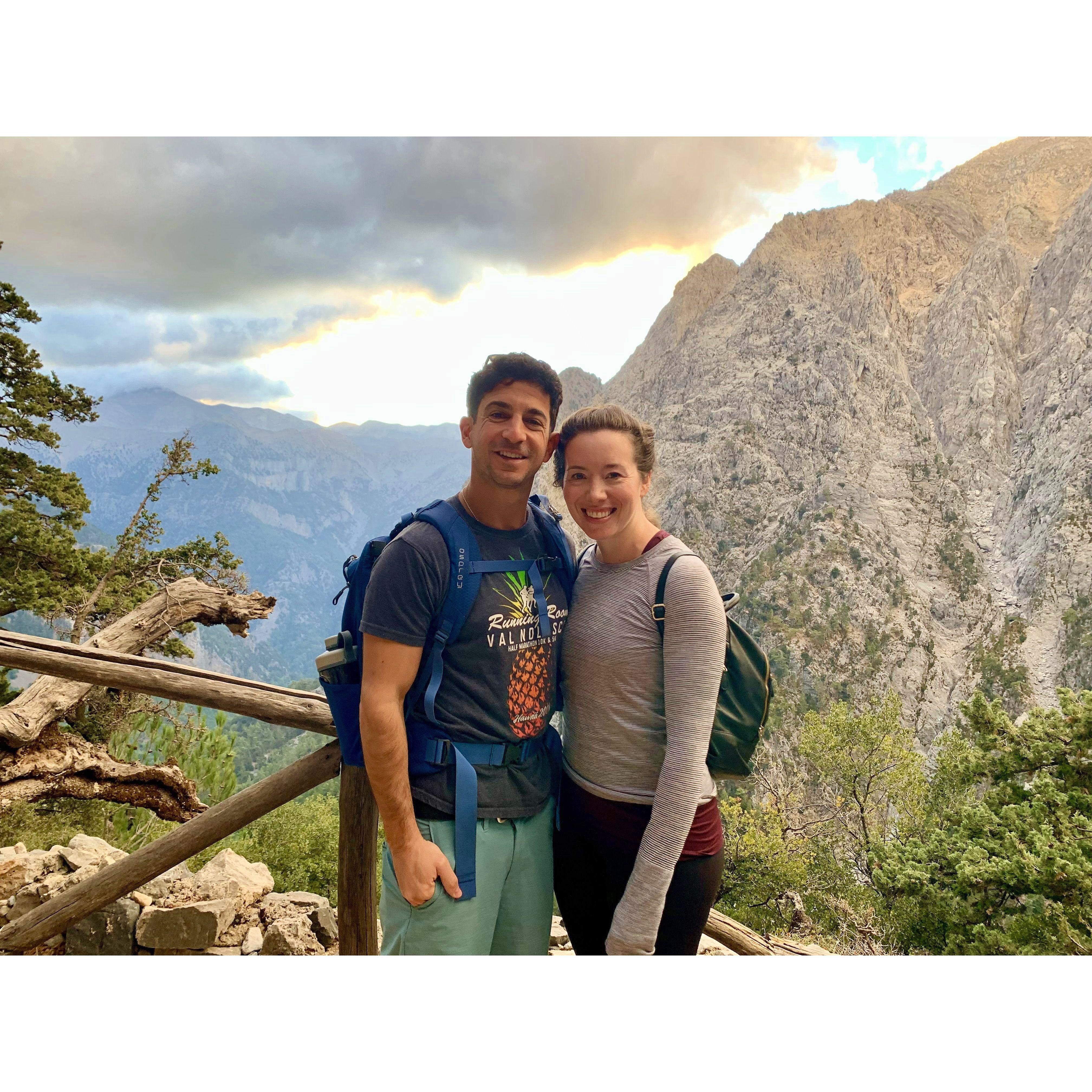 Hiking down Samaria Gorge, Crete