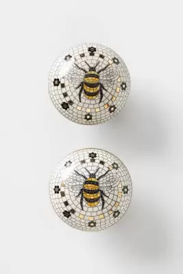 Bistro Garden Tile Knobs, Set of 2
