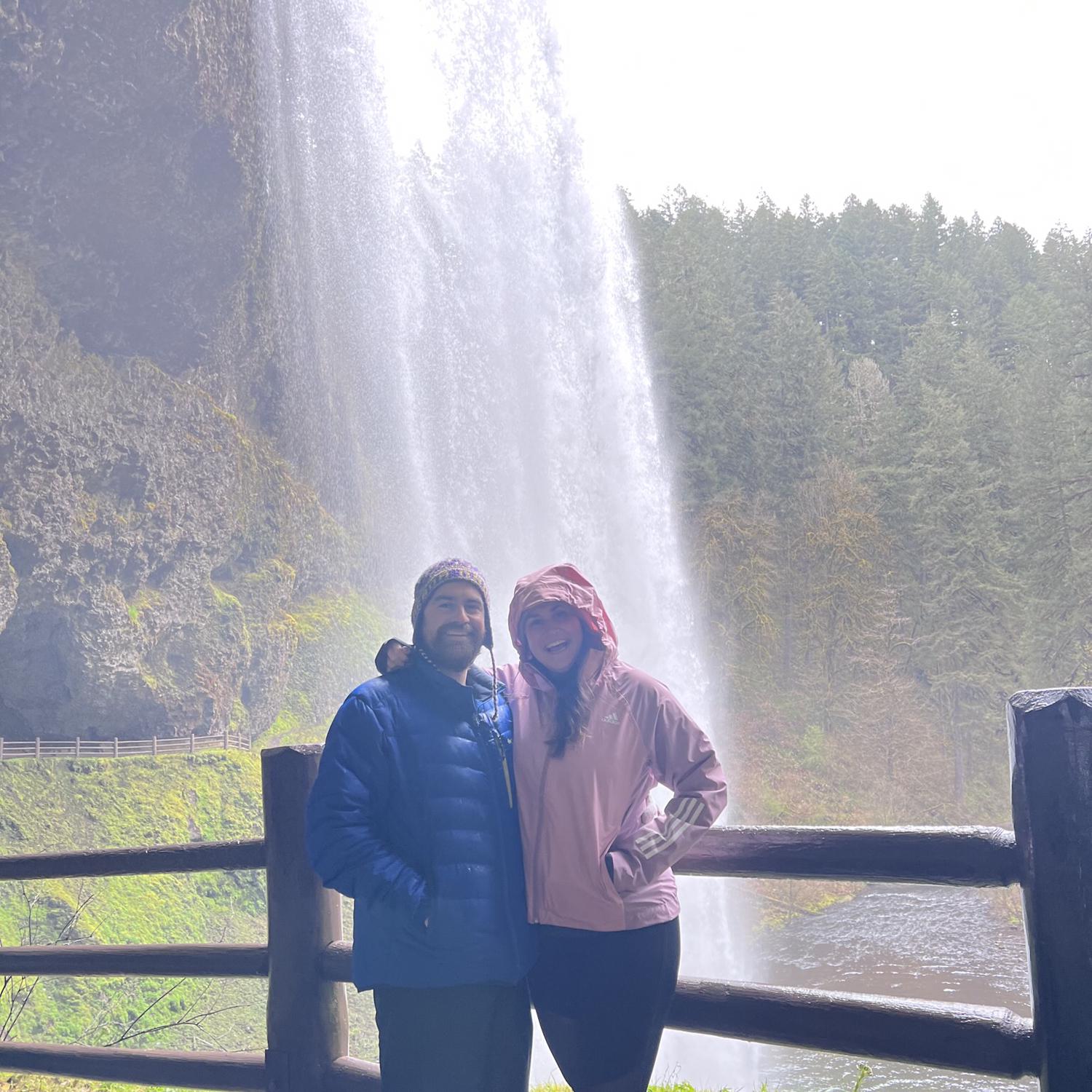 You can’t live in Portland and NOT have a waterfall picture together. So here you go lovies, Silver Falls.