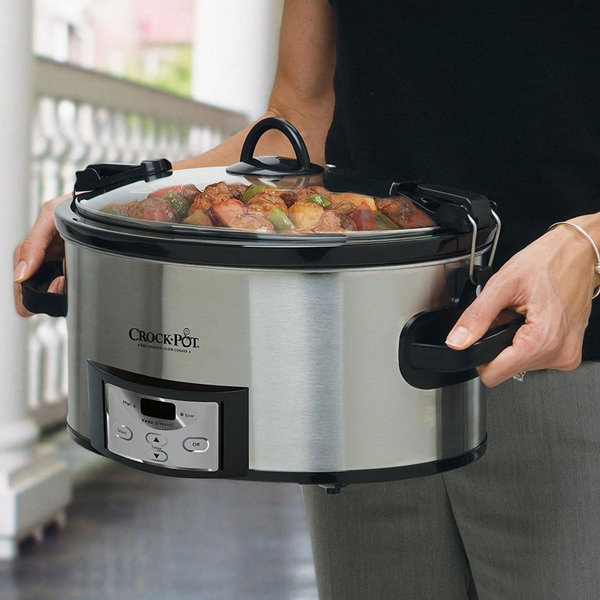 Crock-Pot - 6 Quart Cook & Carry Programmable Slow Cooker
