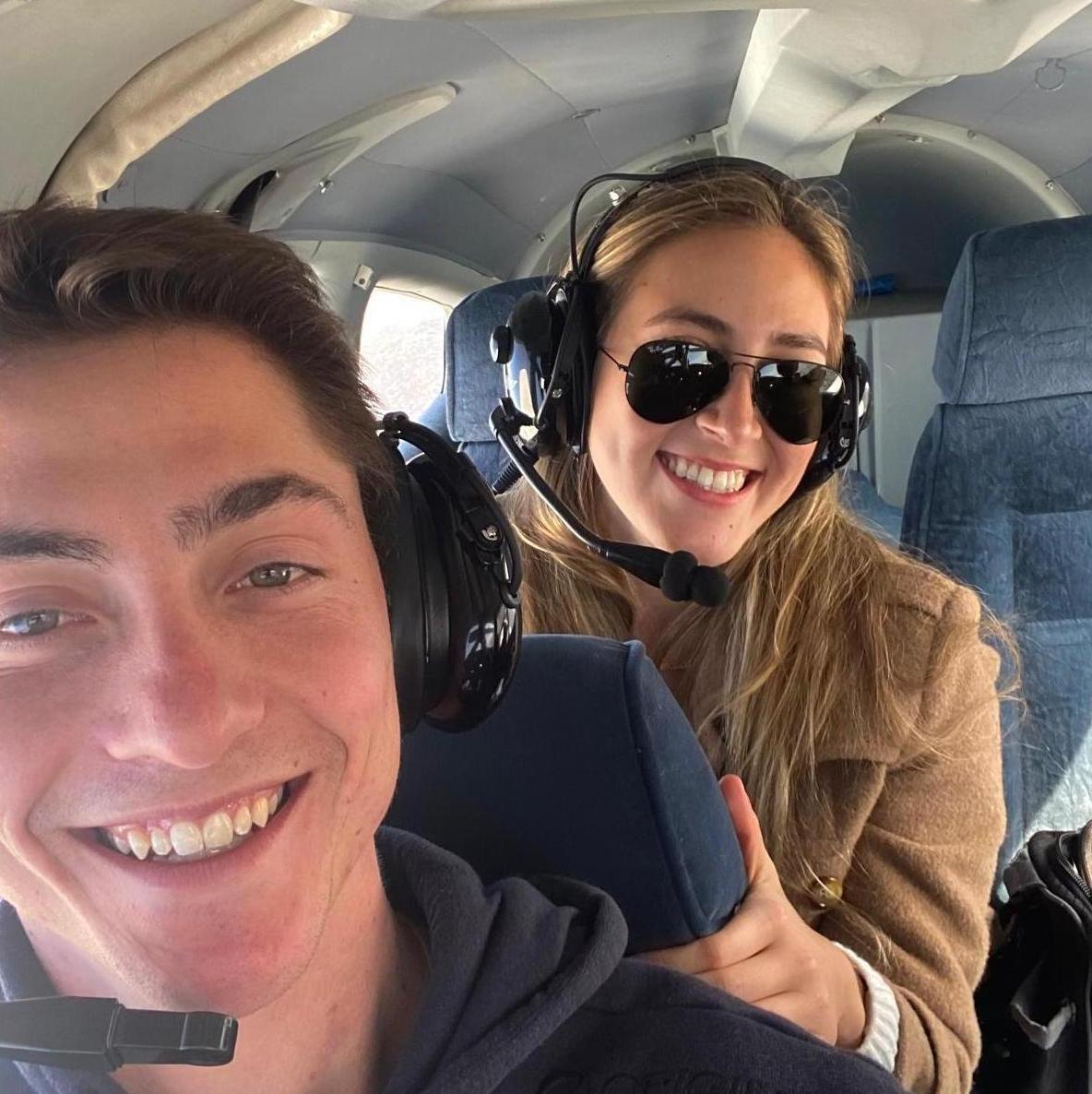 Celebrating our 6 month anniversary up in the sky