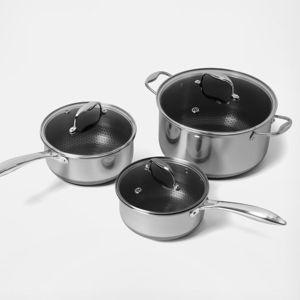 HexClad 6-Piece Pot Set with Lids