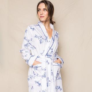 Indigo Floral Robe