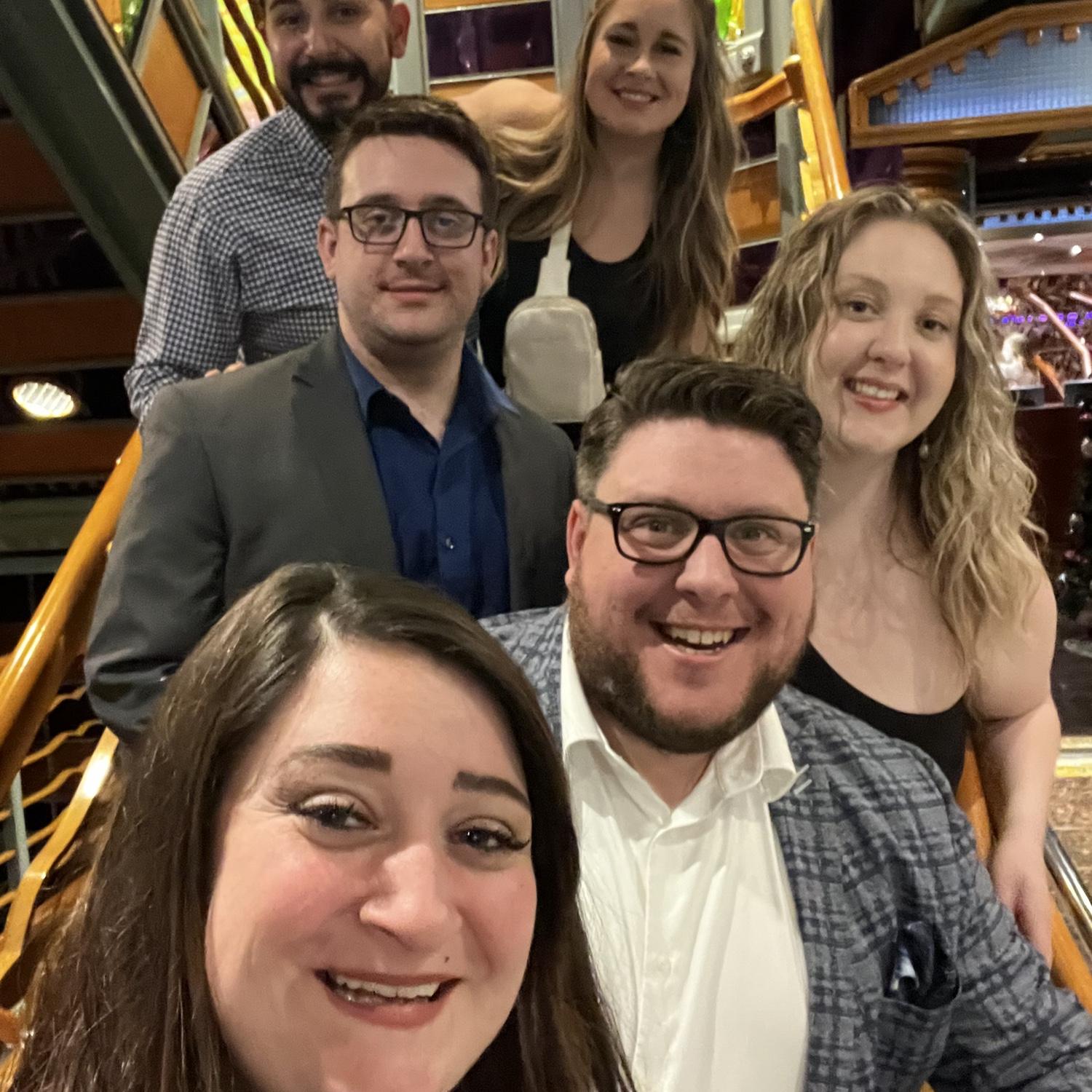 Austin & Sam Herrera, Brad & Amber Dawn, and Cameron & Amber Belt on a cruise to Mexico, 2022