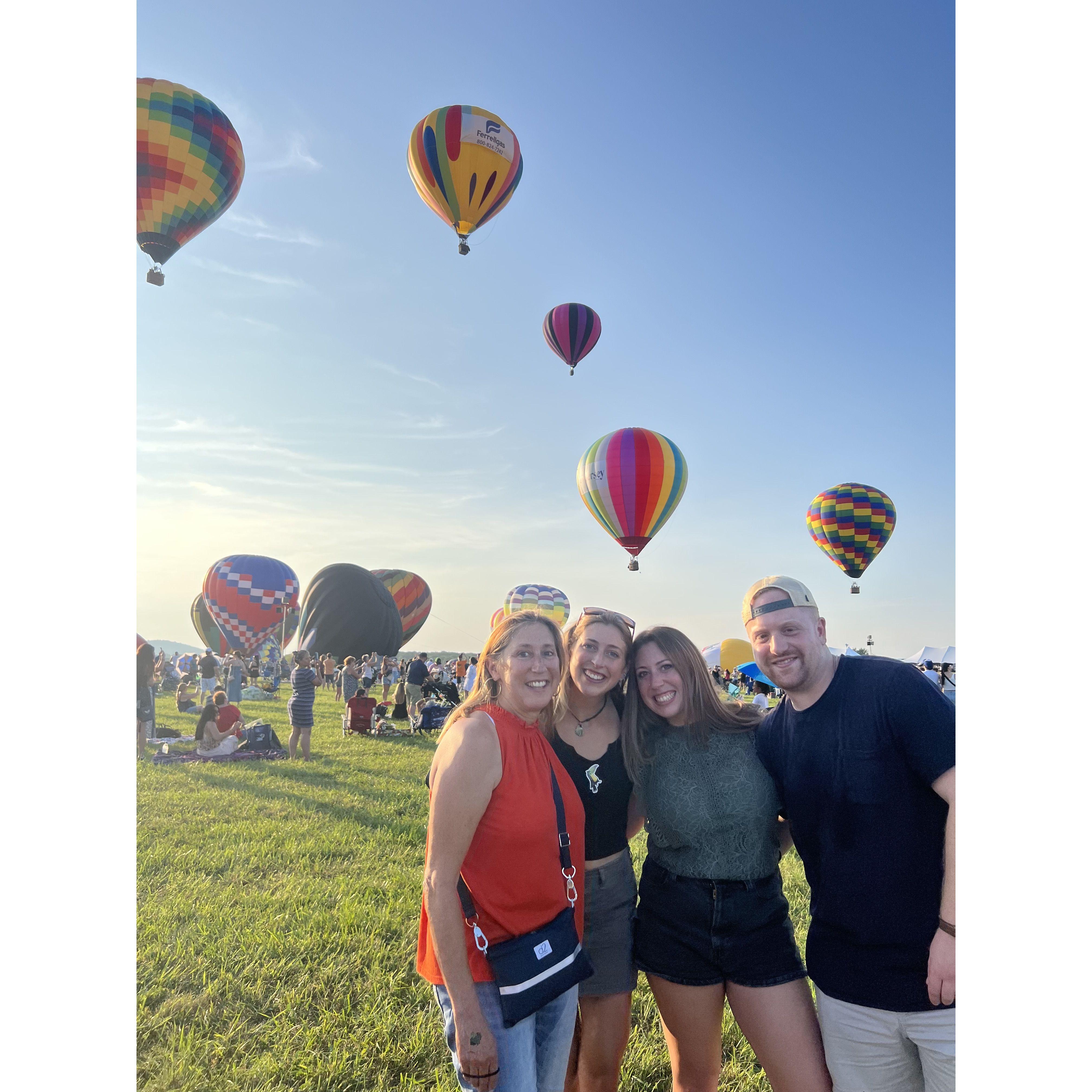 Here we are at the Balloon Festival in Flemington, NJ (Leah's hometown) in July 2023!