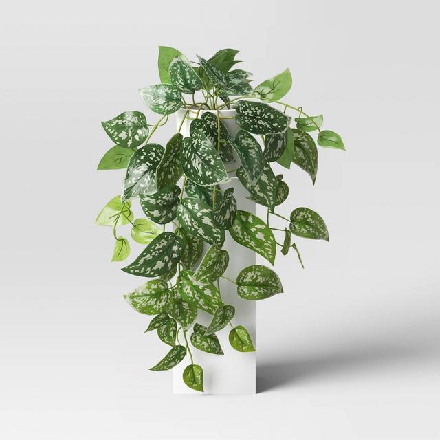 Artificial Trailing Scindapsus Plant Arrangement in Ceramic Pot - Threshold™