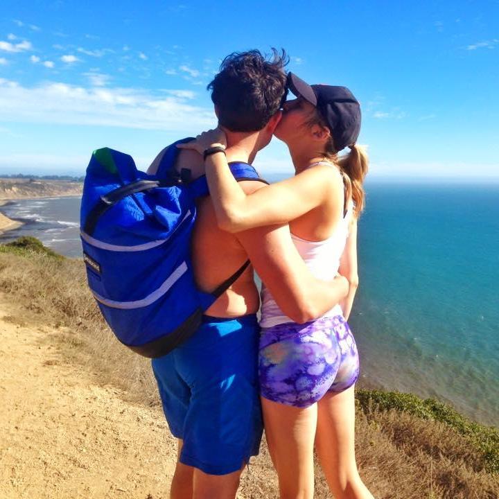 Hiking with friends and enjoying the amazing scenery of the California Coast