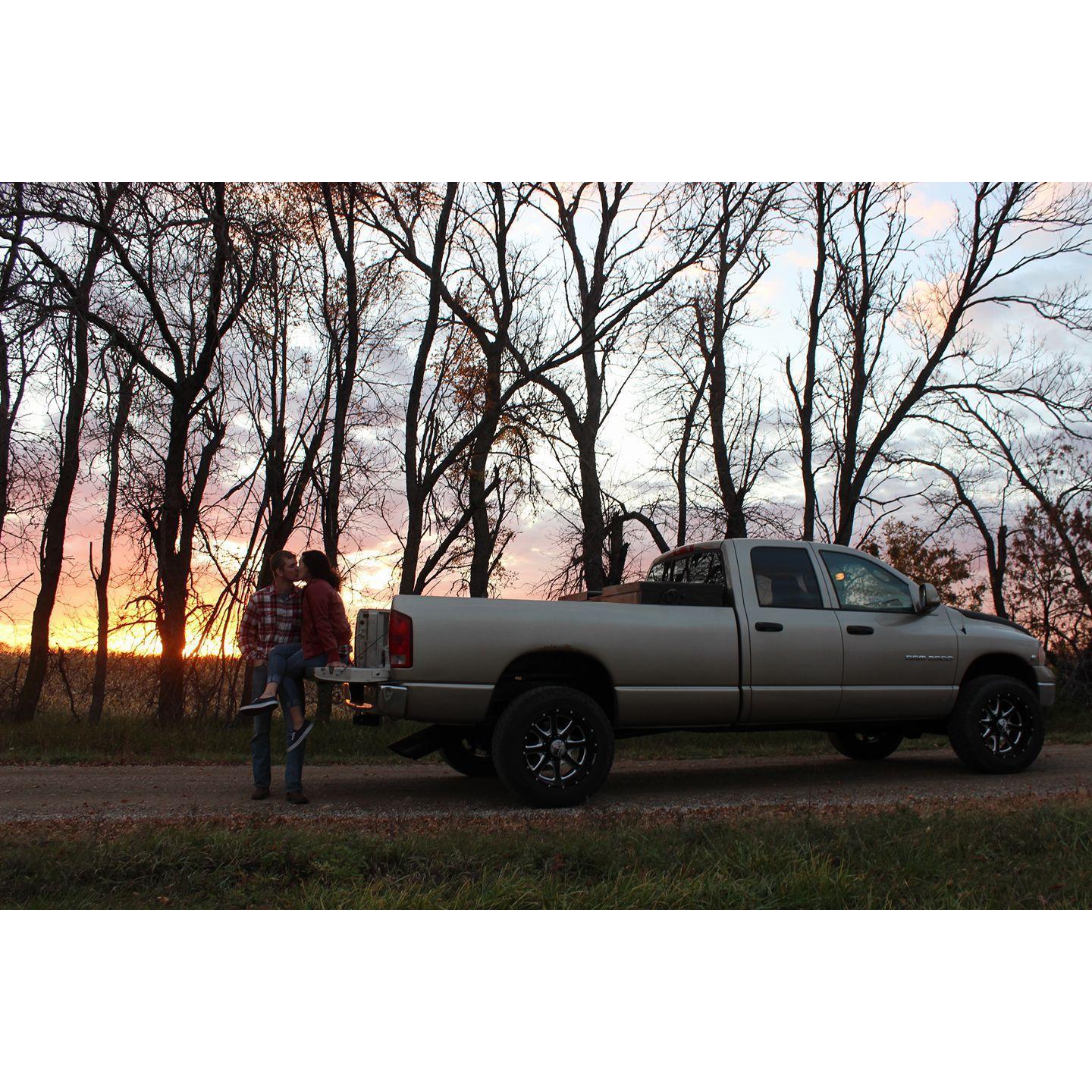 One of our first dates was flying to Denver to buy this pick-up and drive it home.