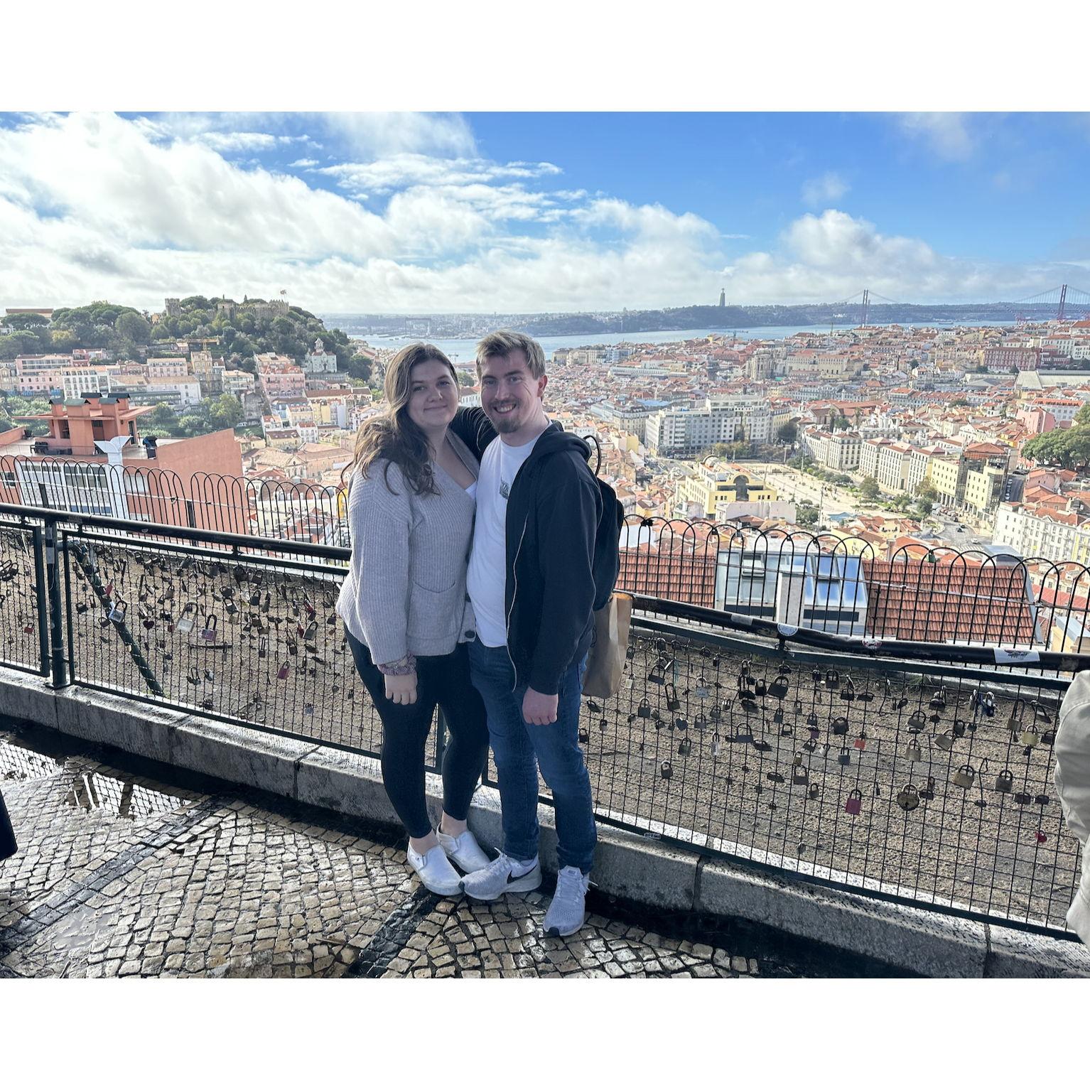 After a long sleepless night, we arrived in Lisbon, Portugal. We were exhausted here but that view is worth it!