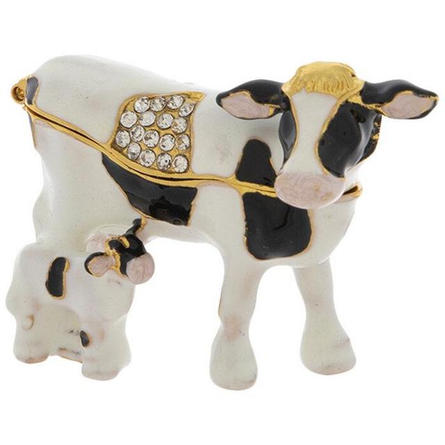 Mama Cow & Calf Jewelry Box