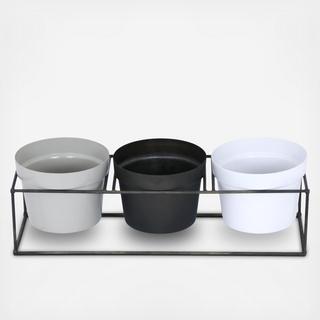 Iron Planters, Set of 3