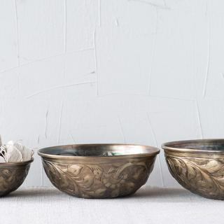 Ranch 3-Piece Decorative Metal Bowl Set
