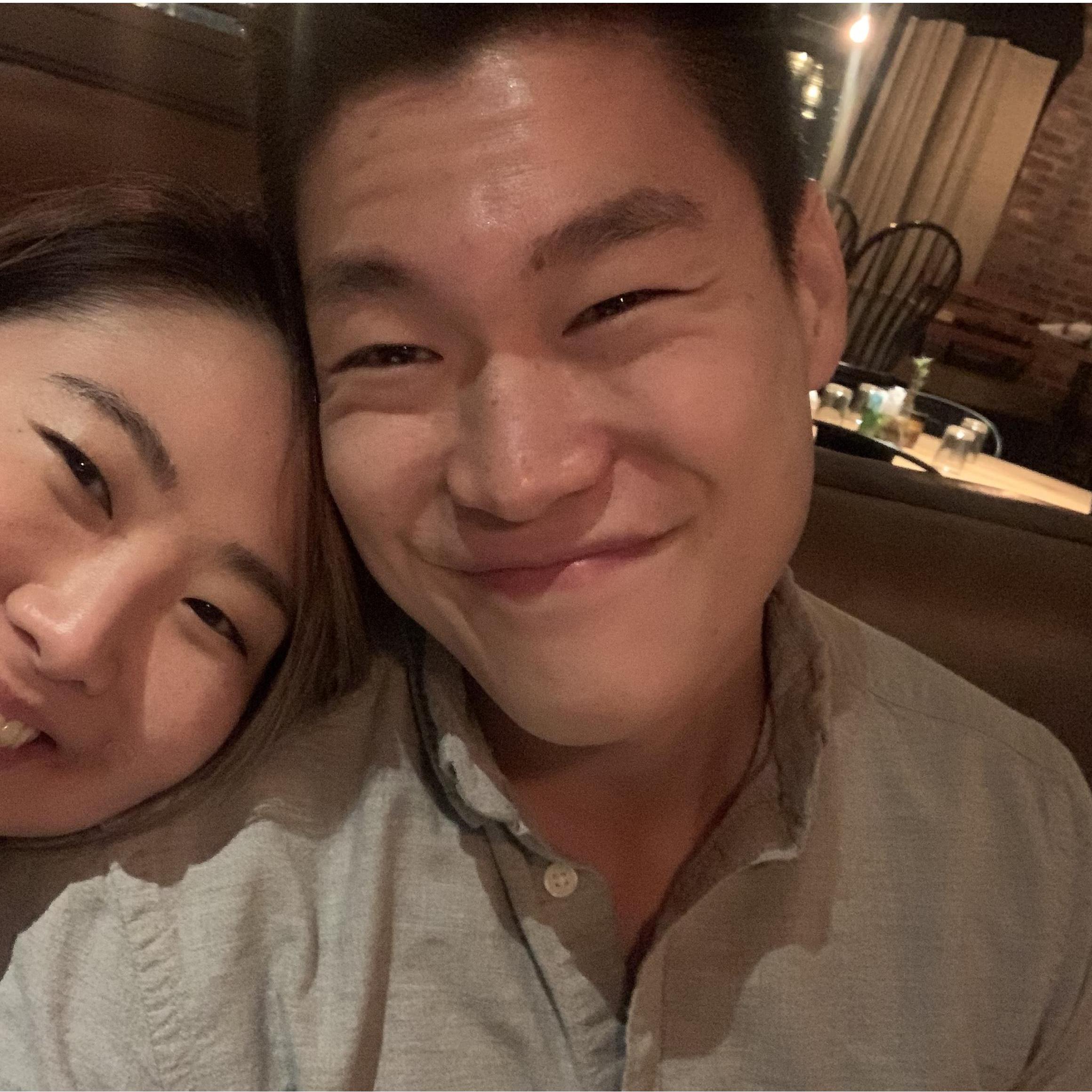 Teaching John how to smile <3