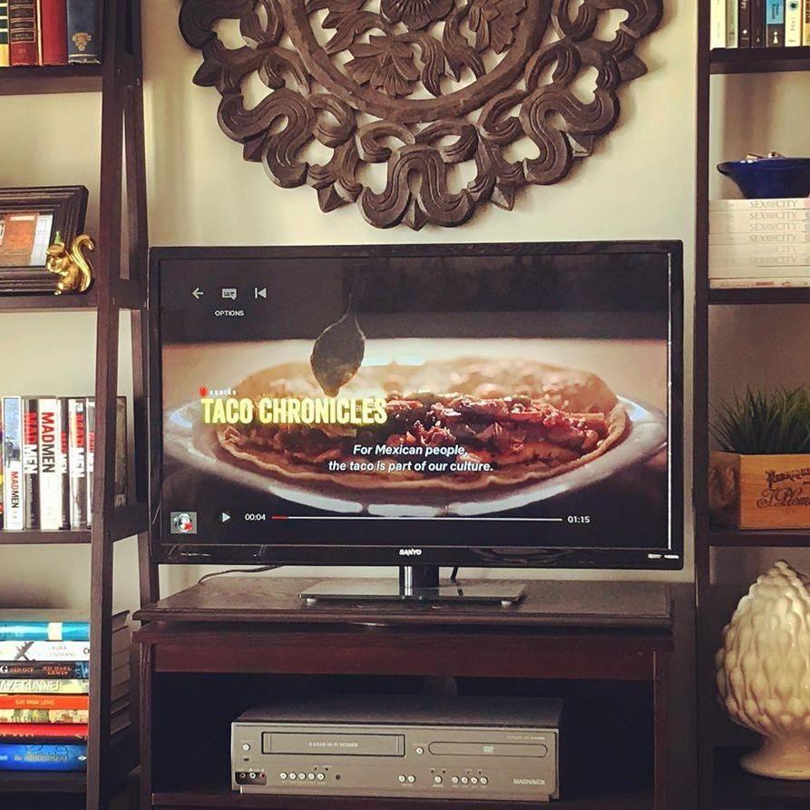We enjoy watching education television... especially about food... especially if that food is tacos.