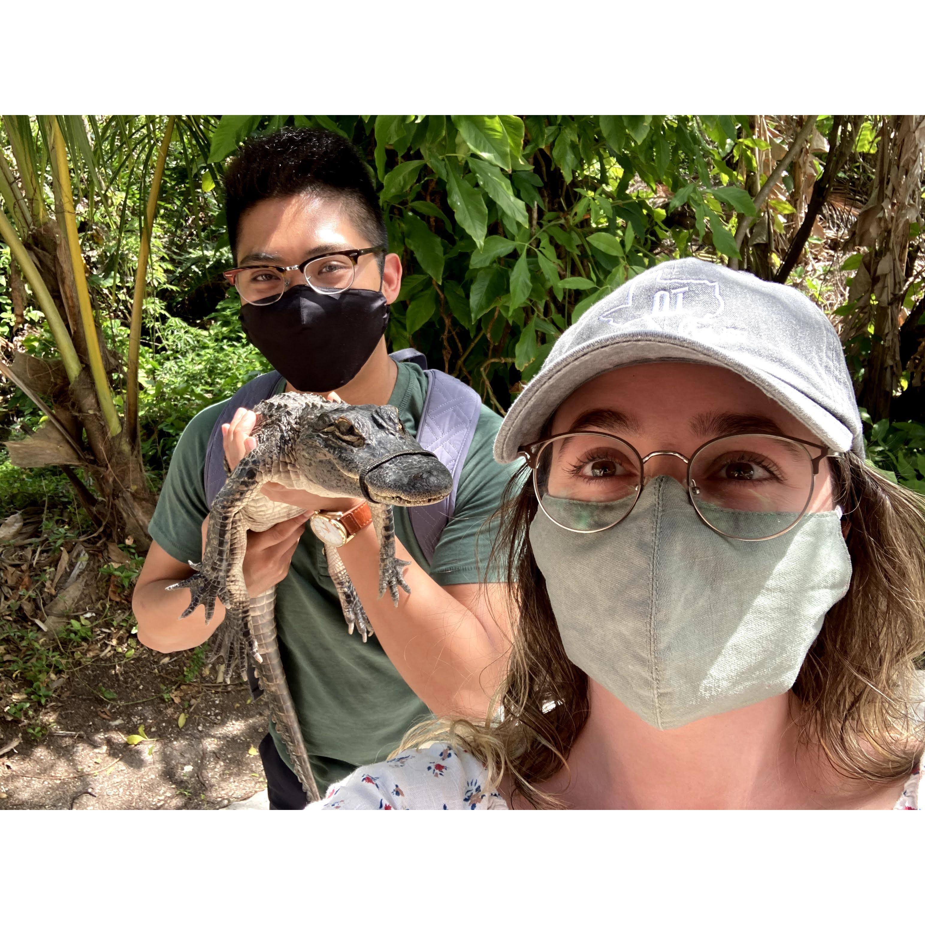 Just a casual photo with Snappy, in the Florida Everglades!