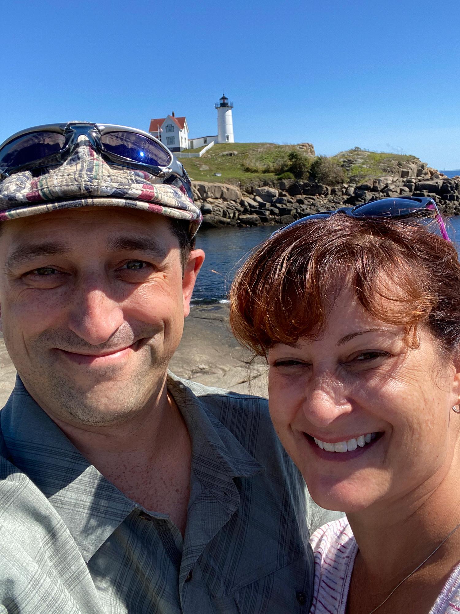 Nubble Lighthouse to end our engagement weekend.