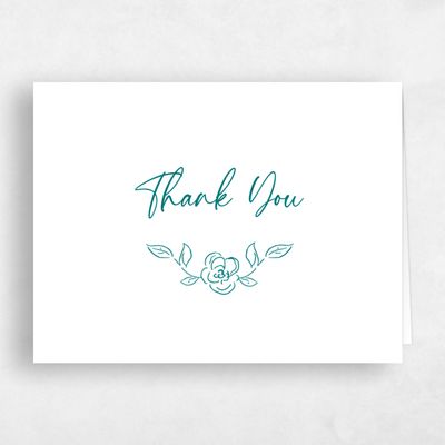 Teal, Blue Wedding Thank You - Hamilton Landscape