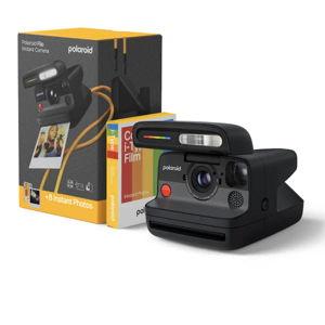 Polaroid - Flip Instant Camera + Color Film Bundle (8 Photos) - Black