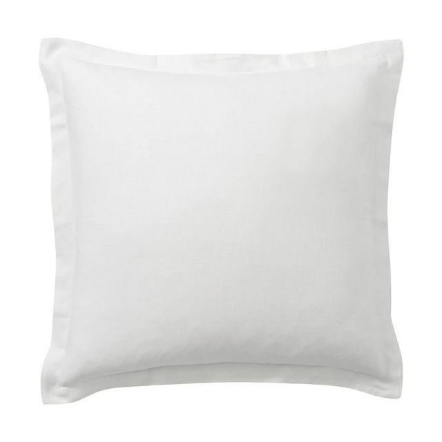 Belgian Flax Linen Made with Libeco™ Linen Sham, Euro, White
