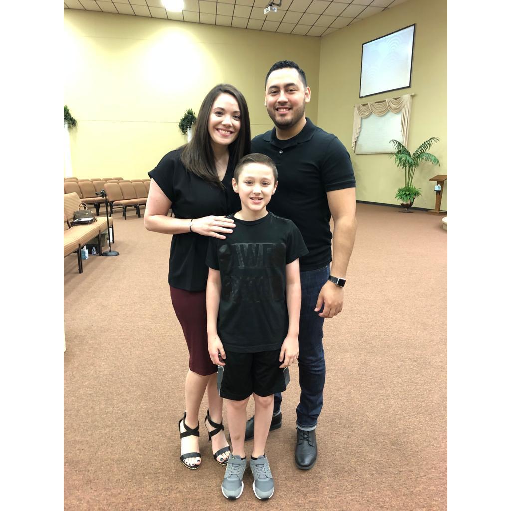 Church with my two favorites!