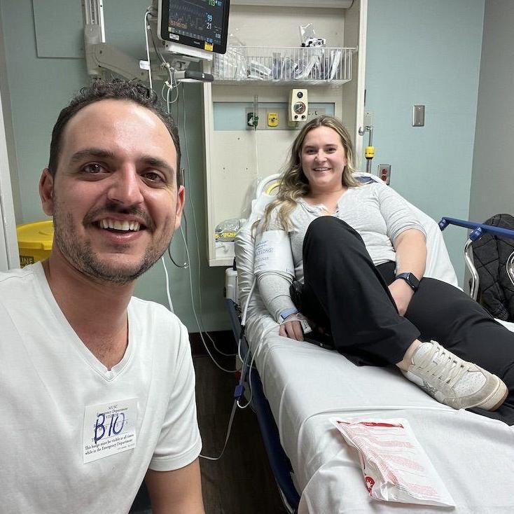 2.14.2023. First Hospital Visit. We spent our first valentine's day in the hospital after an allergic reaction at dinner.