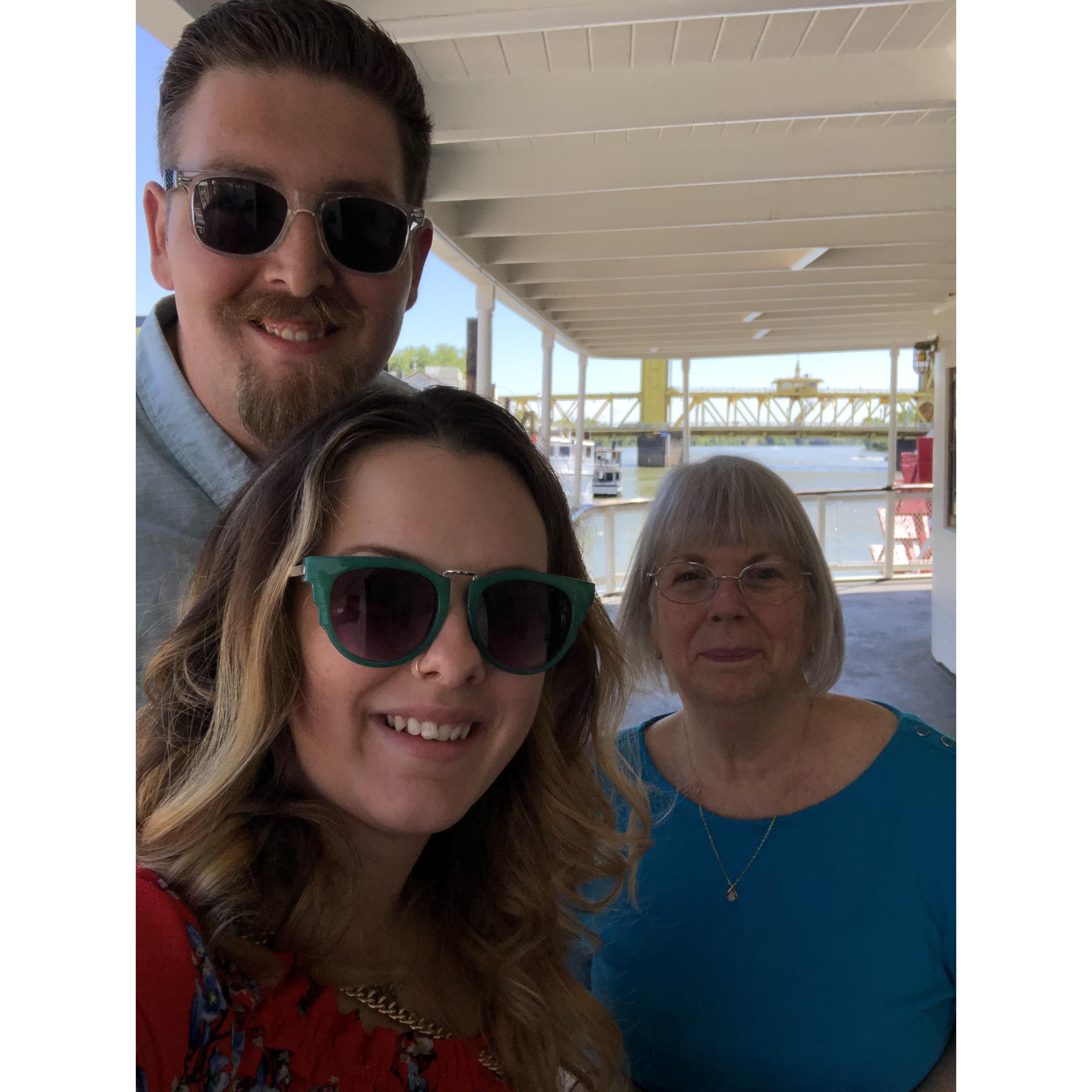 This was after lunch on the Delta King! Josh & Ainsley had to leave early because they had “to pickup a headboard”. So we went and walked around downtown for a little while!