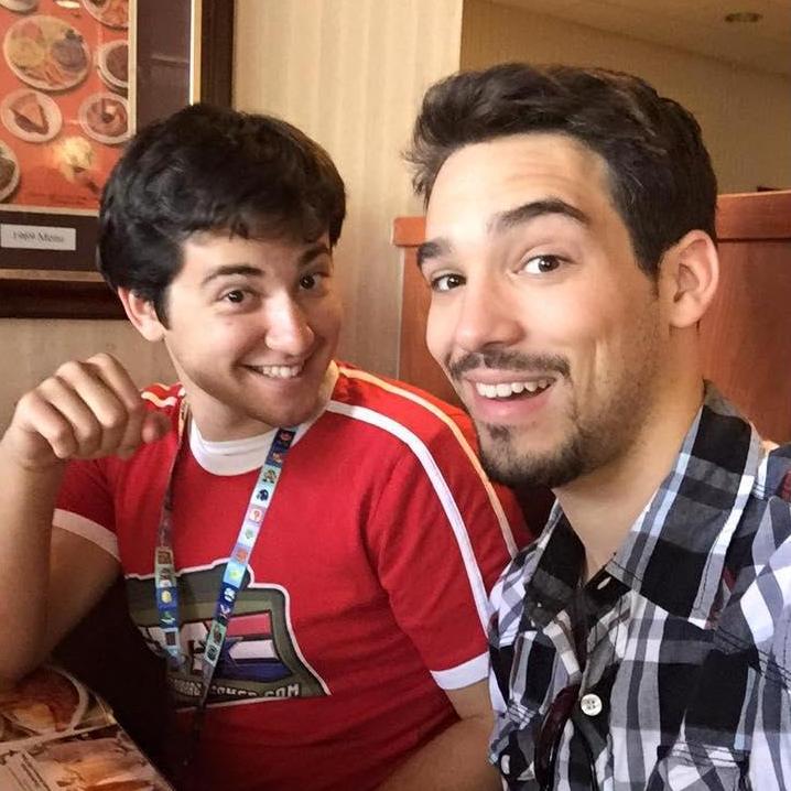 Robert and friend Parker eat at Denny's, summer 2015.