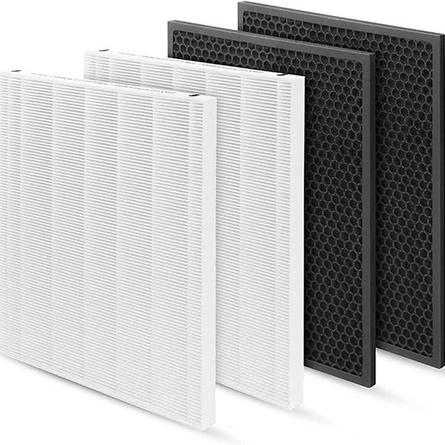 116130 Filter H Replacement for Winix 5500-2 Air Purifier Filter Replacement - Compatible Winix Air Purifier 5500 Filter Fits Winix Filter 5500-2 - Pack of 2 HEPA Filter + 2 Activated Carbon Filters