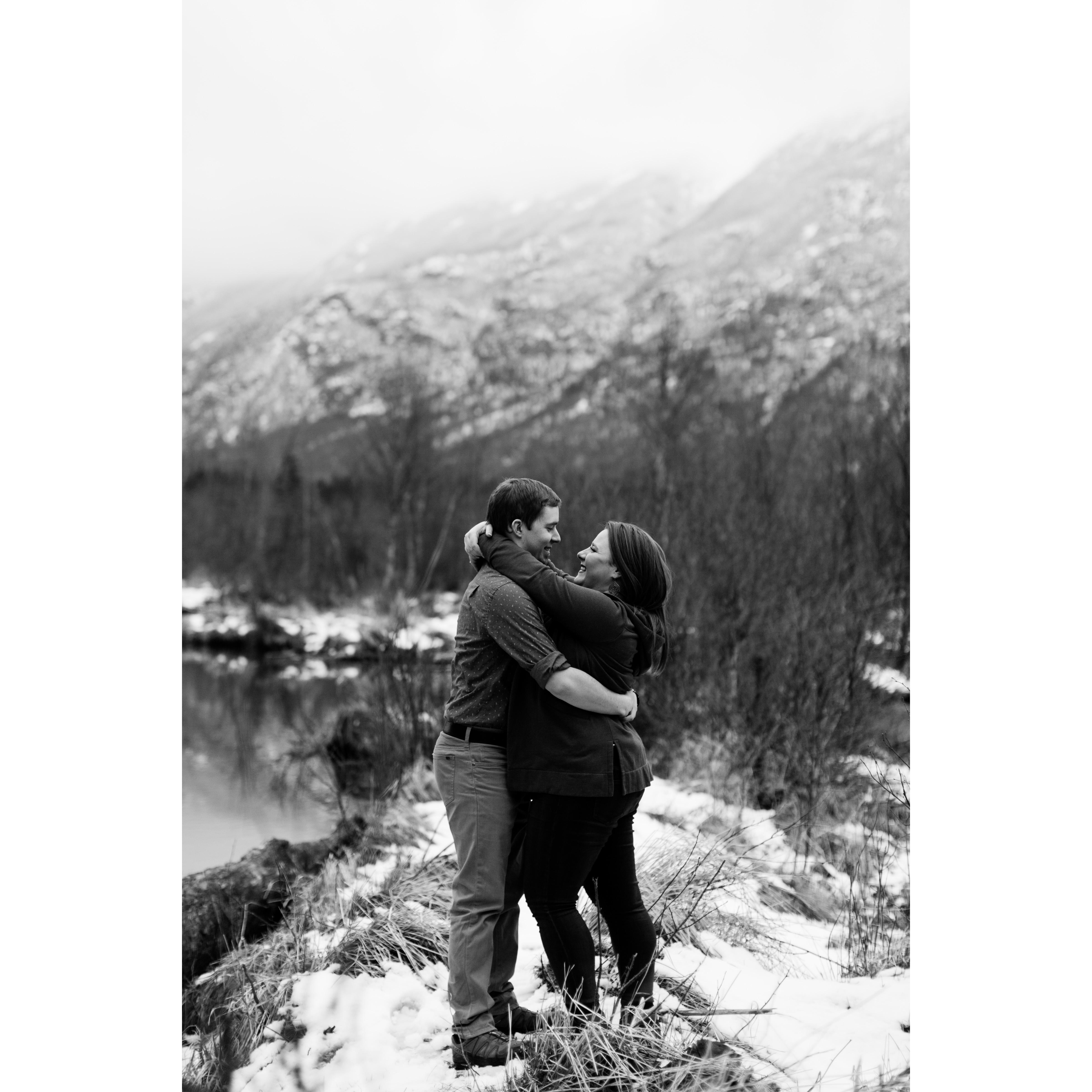 Engagement photos done in Alaska at Eagle River Nature Center by the amazing Sarah French.
Instagram: @sarah.french.photo
Facebook: @Sarah French Photo
Website: sarahfrenchphoto.com