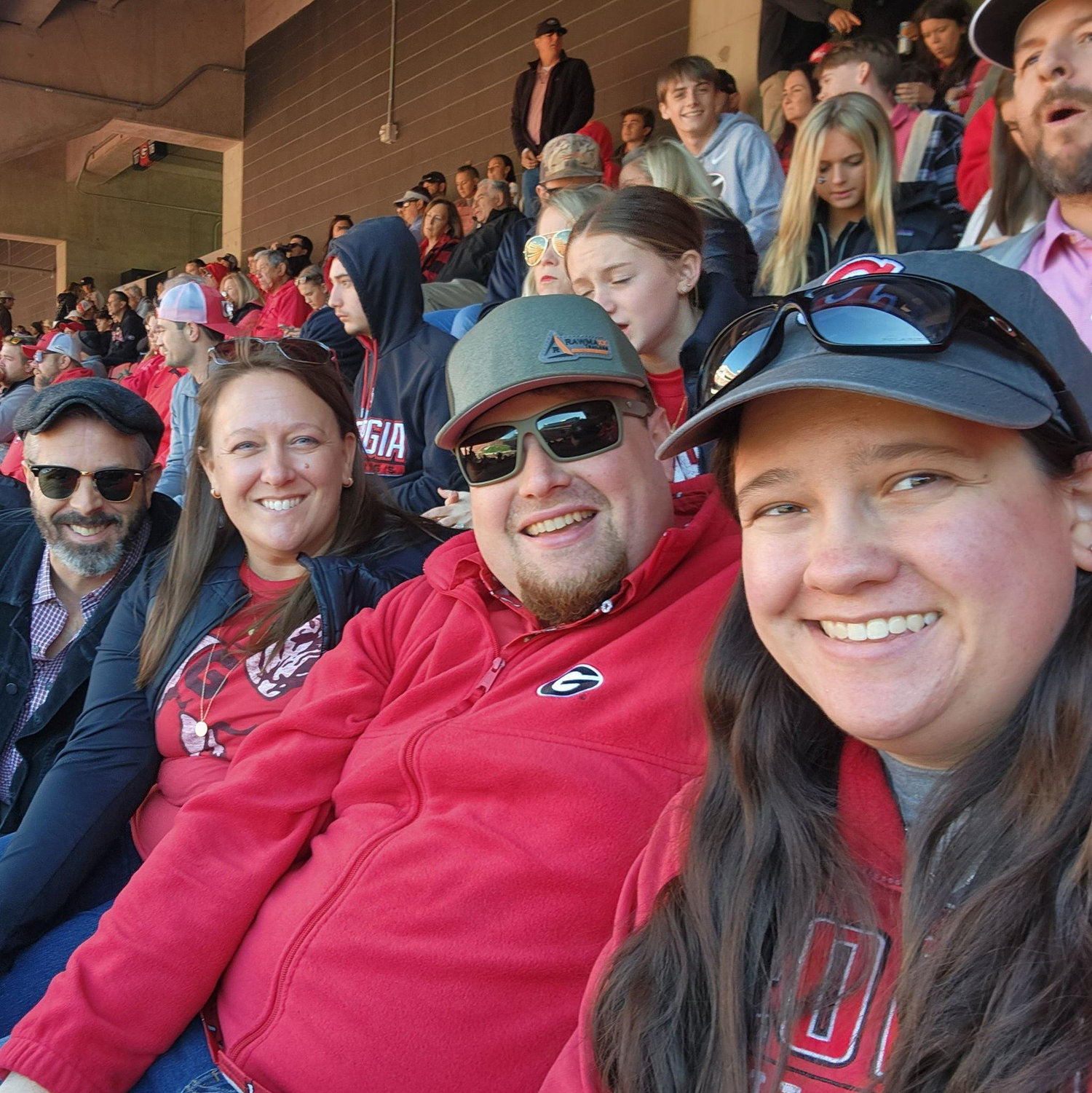 UGA game with Rachel and Josh!