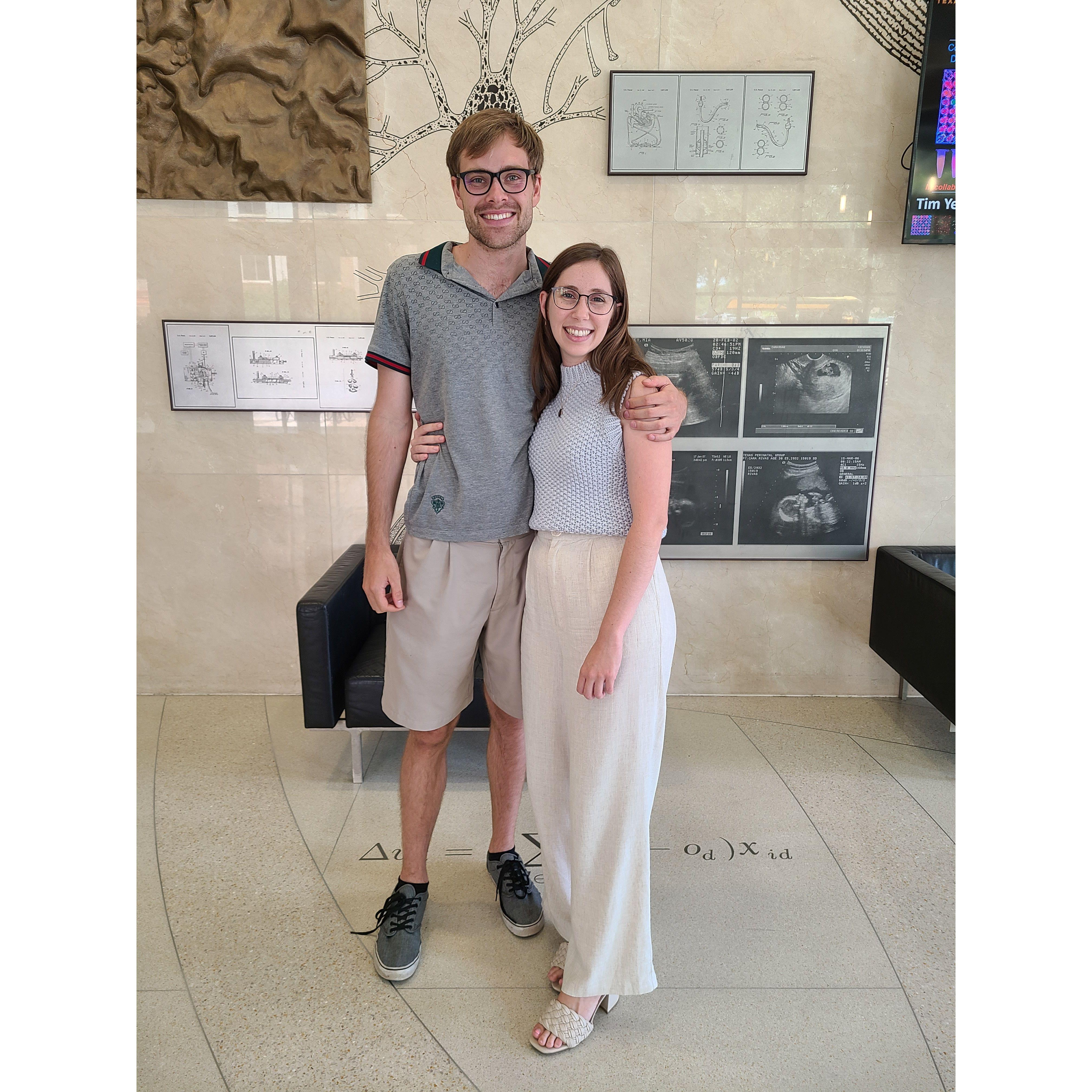 Just after Chelsea defended her dissertation! May 2022