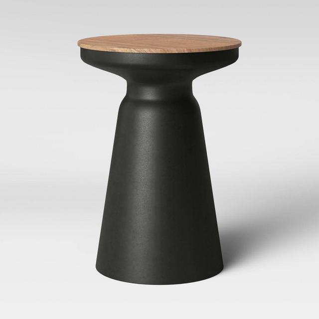 Gino Turned Drum Accent Table Black - Project 62™