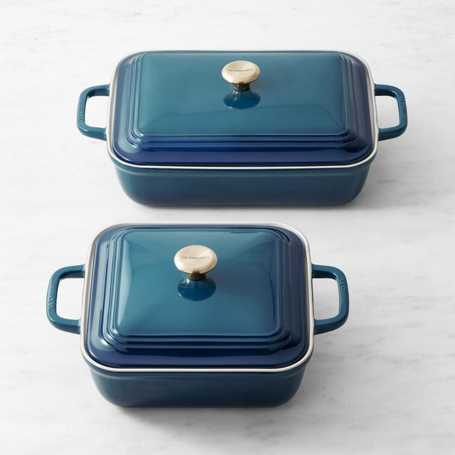 Le Creuset San Francisco Stoneware Covered Baker Set, Agave