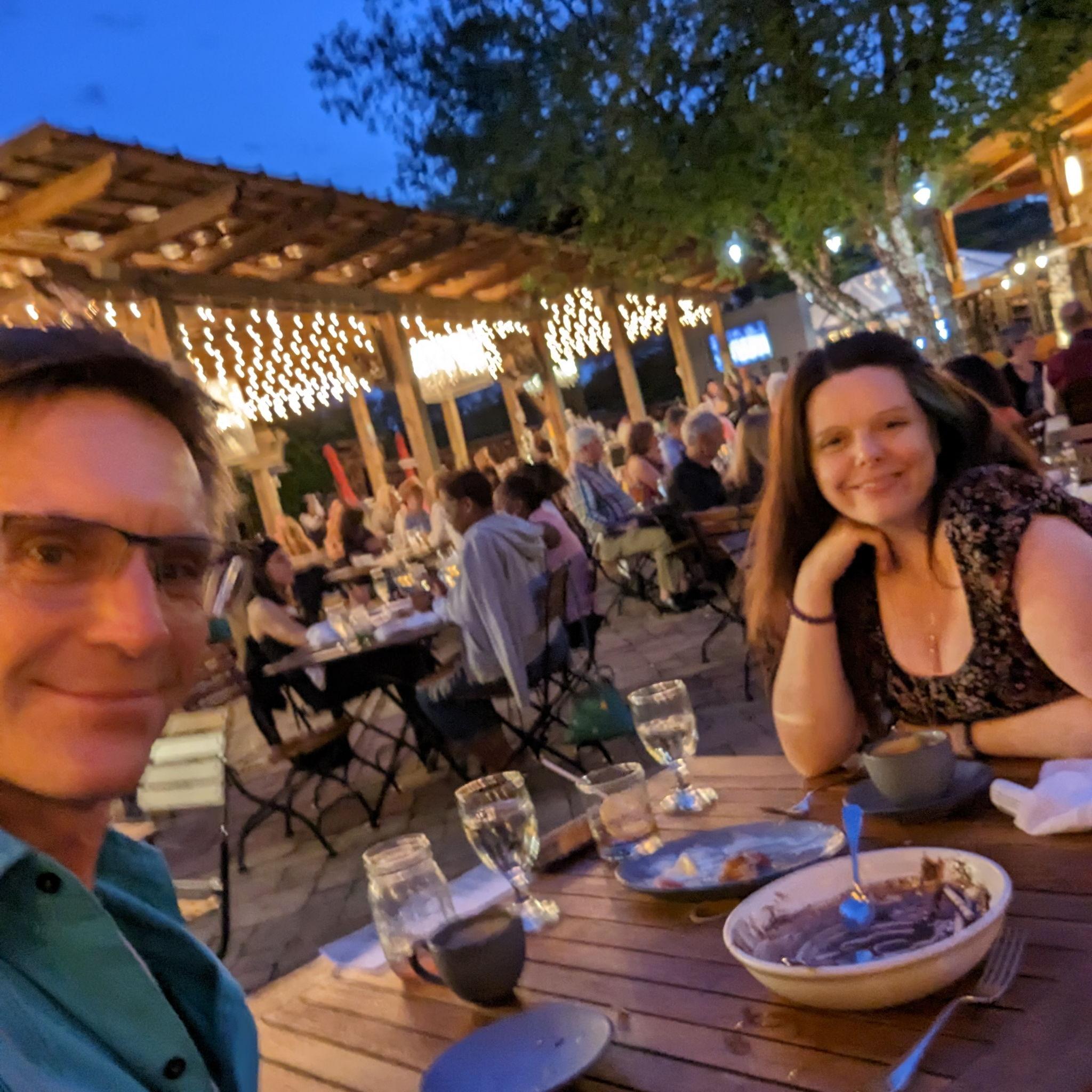 Stone House fancy dinner. Summer 2023