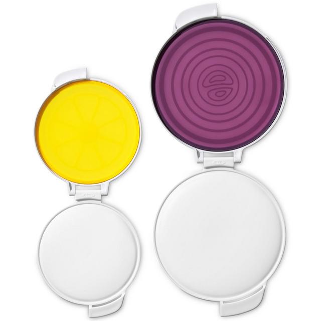 OXO Good Grips Cut & Keep Silicone Produce Saver, Set of 2